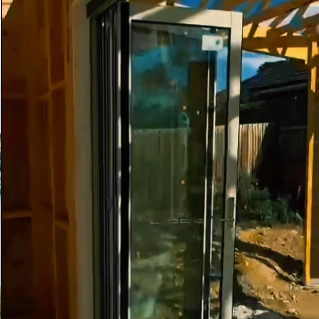 Window unit going in on site